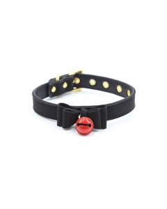 Plesur Cat Bell Bow Tie Collar - Black